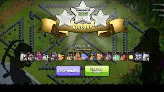 th15 magic challenge....swag 180 troops and 6 spells....#coc #magicchallenge