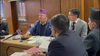 Hon. Minister Prem Ale addressing 1st Formal meeting Nepal Tourism Revival Committee 5th Feb 2022