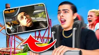 ME SUBI A LA MONTAÑA RUSA MAS EXTREMA DE MEXICO 🎢🔥 | Infiltre mi camara en los juegos de SIX FLAGS 😱