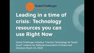 Leading in a Time of Crisis: Technology Resources for Right Now