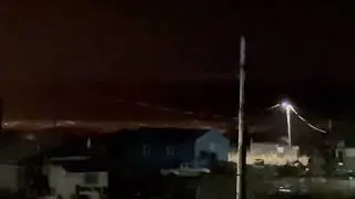 Large Storm Surge Waves hit the Yukon River in Russian Mission, Alaska - Oct.13, 2025