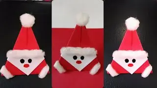 DIY 3D Santa Claus From Paper | Christmas Crafts | Easy crafts for kids | Christmas decoration