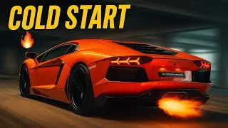 Lamborghini Aventador Cold Start 🔥 | Pure V12 Engine Sound! |