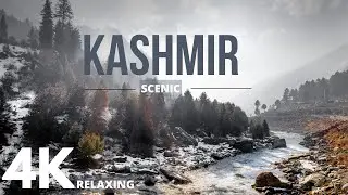 4K Video of Kashmir || Real landscape with relaxing ambient music for study, focus, concentration