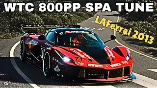 GT7|Ferrari La Ferrari '13|WTC 800PP Spa tune|V1.63