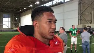 Chad Whitener evaluates the linebackers through the halfway point