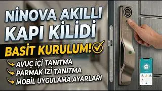Ninova Nak27 Akıllı Çelik Kapı Kilidi Kurulum (Telefon ile Zigbee Tuya Bağlantısı)