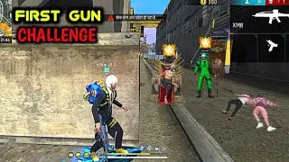 First Gun Challenge In Free Fire. | Not Abhishek Gamer 