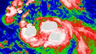 Typhoon Tapah (2025) - infrared satellite views