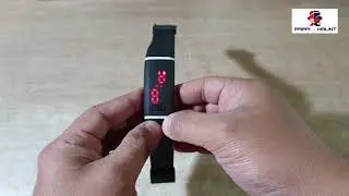 Pappi Haunt Imported Black Unisex Digital Led Bracelet Band Watch