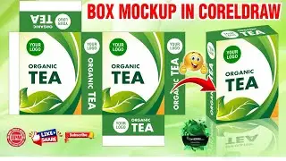 How to create Box Mockup in Coreldraw || Professional Graphic Design Tutorial || Packaging Design