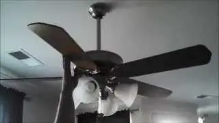 Casablanca Panama Ceiling Fan, brushed nickel finish, three speed