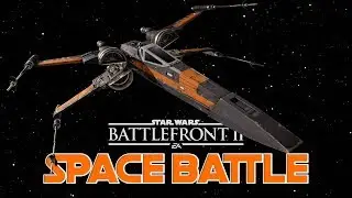NEW Space Battle Gameplay - Star Wars Battlefront 2