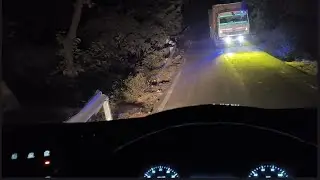 Hilly Road Truck Drive | Dangerous Mountain Route POV