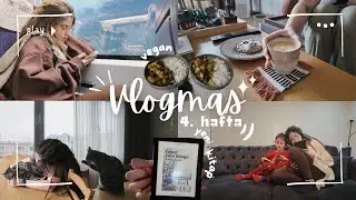 Vlogmas 4. Hafta 🎄 2025'in son vlog'u, vegan istiridye mantarı tarifi, Mahir vlog