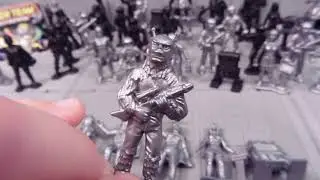 Galaxy Laser Team Army men Black vs Silver