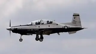 T-6 Texan Landing at Meacham International Airport (June 20, 2024)