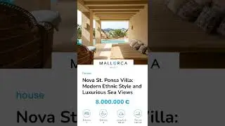 Luxurious Sea Views and Modern Ethnic Style at Nova St. Ponsa Villa | A Stunning Property Tour