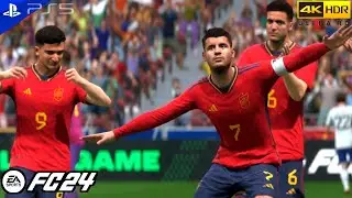 EA Sports FC 24 - Spain Vs Scotland | UEFA Euro 2024 Qualifiers PS5 [4K 60FPS +HDR]