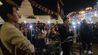 Wonderful song sung on the occasion of Tihar at Boudhanath stupa