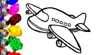 How to draw Airplane | easy and simple drawing airplane | step by step Drawing Airplane ✈️