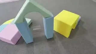 Pastel Soft Play Climbing Set for Daycare & Indoor Playground Toddler Crawling Blocks for Preschool