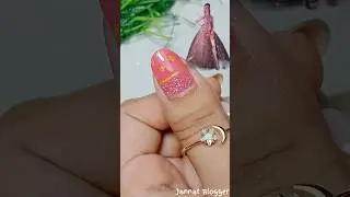 Barbie Dress Nailart Design 😛😍#shorts #jannatblogger #barbiedress #barbie #nailart #naildesign