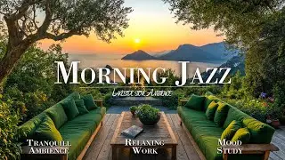 Tranquill Jazz In Lakeside | Cozy Outdoor Autumn Coffee Shop Ambience For Study, Work & Relaxing