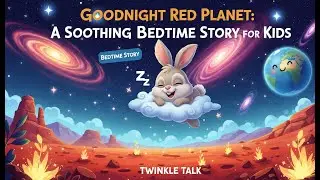 Goodnight Red Planet: A Soothing Bedtime Story for Kids | Sleepy Rabbit Lullaby | Twinkle Talk