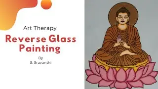 Reverse Glass Painting of Lord Buddha