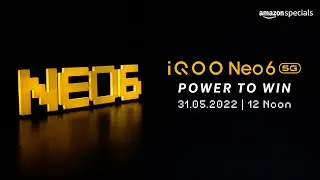 #iQOONeo6 | Watch the launch & win 6 iQOO Neo 6