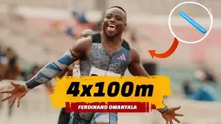 Ferdinand Omanyala Tosses Relay Baton in the Air After Epic 4x100m Victory for Team Kenya!