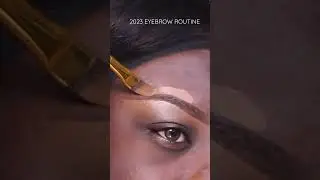 My 2023 eyebrow routine #melaninmakeup #darkskinmakeup | MELACHICKS