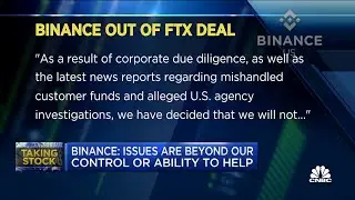 Binance backs out of FTX.com acquisition