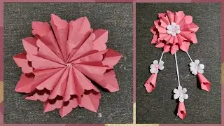 Sample🌼🌼 paper beautiful flower Making 🌼Beautiful paper easy make🌼🌼