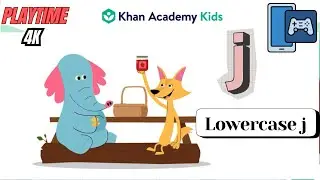 🔤🦊 Khan Academy Kids App Lowercase Letter j | Letter Learning for Kids | PlayTime 4K ✨