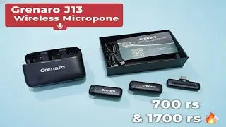 Grenaro J13 Wireless Mic Connect Kaise Kare| 3 Level Noise Reduction |700& 1700₹ |How To Connect ? 🤔