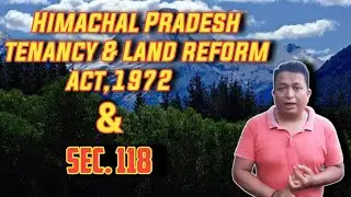 Himachal Pradesh tenancy and land reform act,1972 | section 118 himachal pradesh | himuda