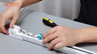 How to Assemble a Heavy-Duty Rope Pulley Curtain Track System | Step-by-Step Guide #factory 
