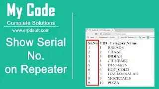Show serial number in repeater control using c# asp net