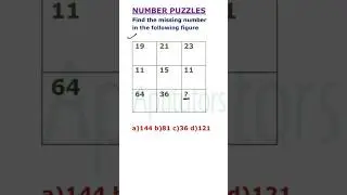 What is the missing number in the given number puzzle... Reasoning Questions