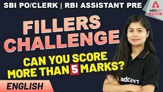 SBI PO 2020 | English | Fillers Challenge (Can You Score More Than 5 Marks)