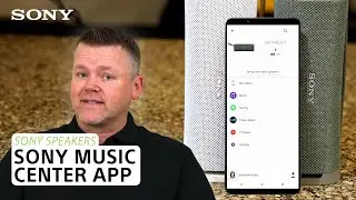 Динамики Sony и приложение Sony Music Center