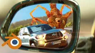 Monster car chase - Blender Animation