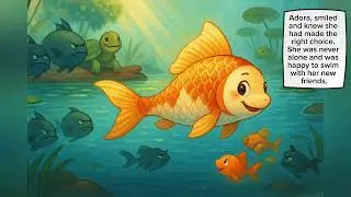 Adora the Koi Fish 🐟 | A Kids Story About Choosing Good Friends | Storytime with Life Lessons |