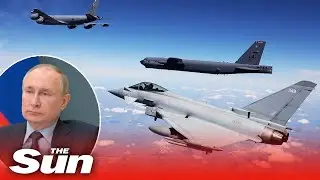 US nuke bombers & NATO jets conduct war games on Russia&rsquo;s doorstep in show of strength to Putin