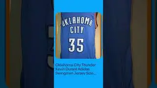 Oklahoma City Thunder Kevin Durant Adidas Swingman Jersey Size Adult Small +2&rdquo;