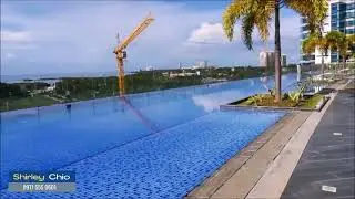 Stunning Infinity Pool Design + Jacuzzi + Yoga Garden + Beach Amenities at 8 Newtown Boulevard Cebu
