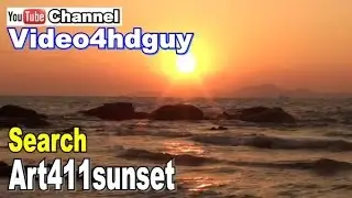 Pattaya Thailand Beach Sunset HD - relaxing, nature sound Video SS11 | art411sunset&trade;  art411ocean&trade;