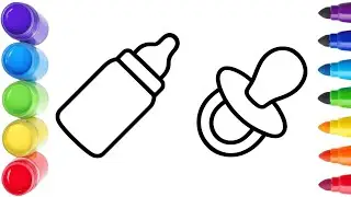 رسم ادوات اطفال | رسم سهل وسريع | Drawing Kids&rsquo; Tools
